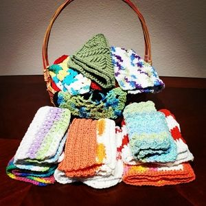 Crocheted wash cloths